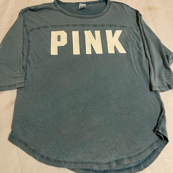 🖤 VICTORIA'S SECRET PINK Boyfriend Oversized Slub Jersey Shirt🖤 - Picture 2 of 6